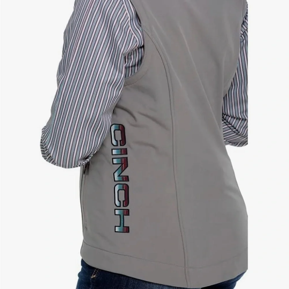 Cinch Western grey bonded Women’s Concealed Carry Canvas Vest XXL - Picture 7 of 7